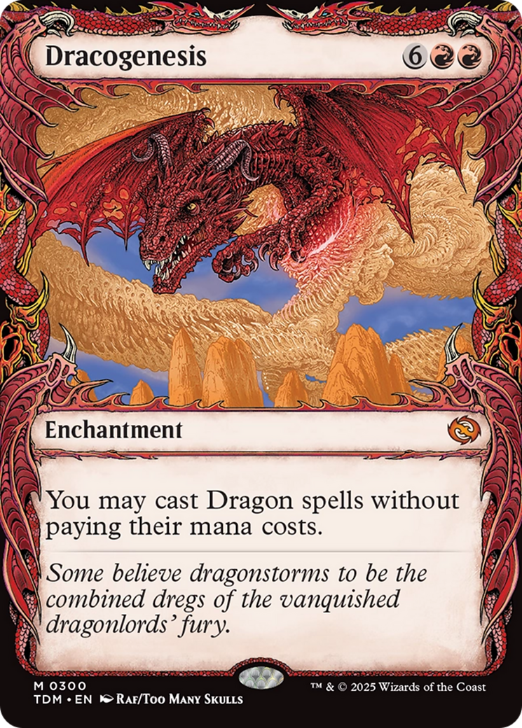 Dracogenesis  (TDM-300) - [Tarkir: Dragonstorm]: (Showcase, enchantment)