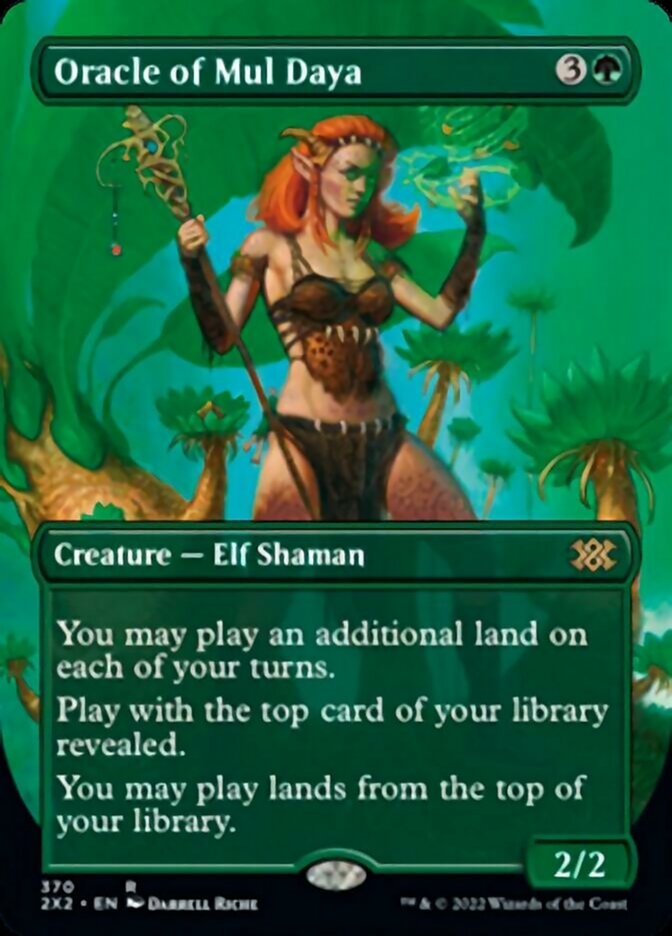 Oracle of Mul Daya (Borderless Alternate Art) [Double Masters 2022] - Trinity Hobby