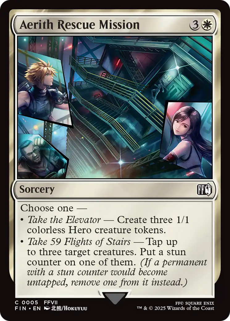 Aerith Rescue Mission  [Foil]  (FIN-005) - [FINAL FANTASY]