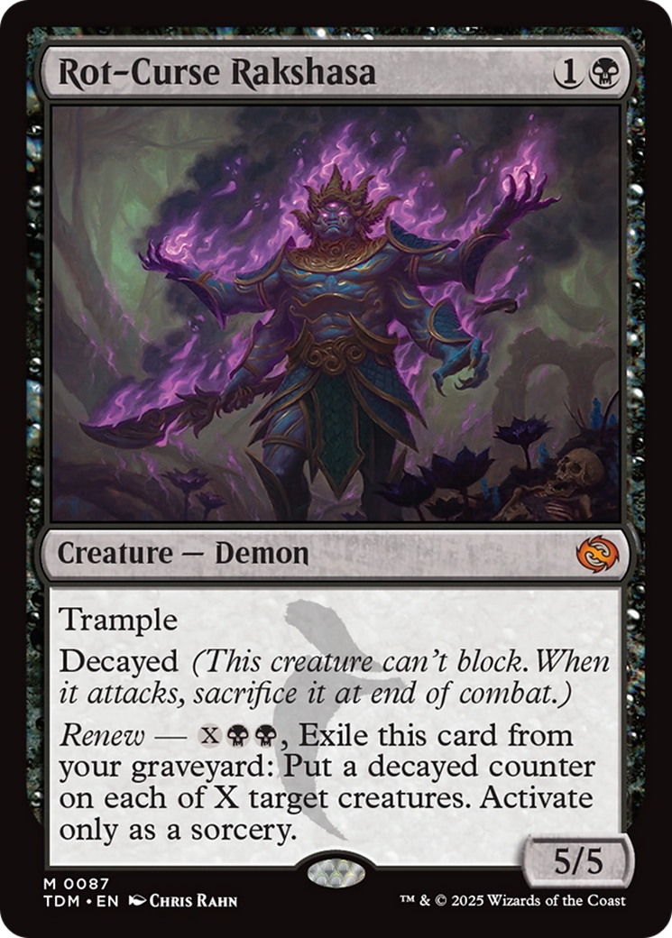 Rot-Curse Rakshasa  (TDM-087) - [Tarkir: Dragonstorm] - Trinity Hobby