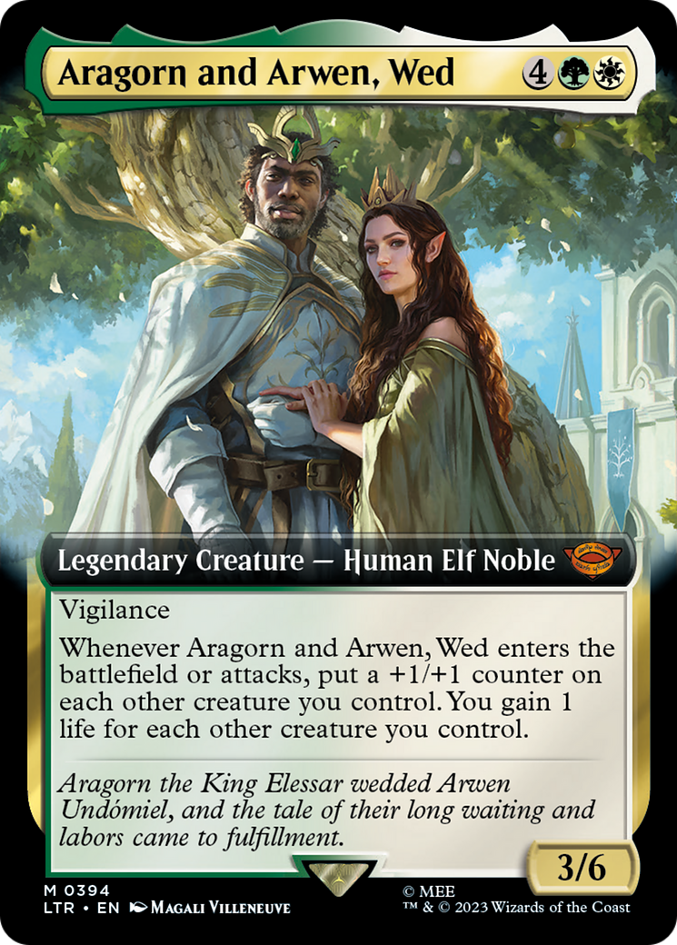 Aragorn and Arwen, Wed (Extended Art) [The Lord of the Rings: Tales of Middle-Earth] - Trinity Hobby