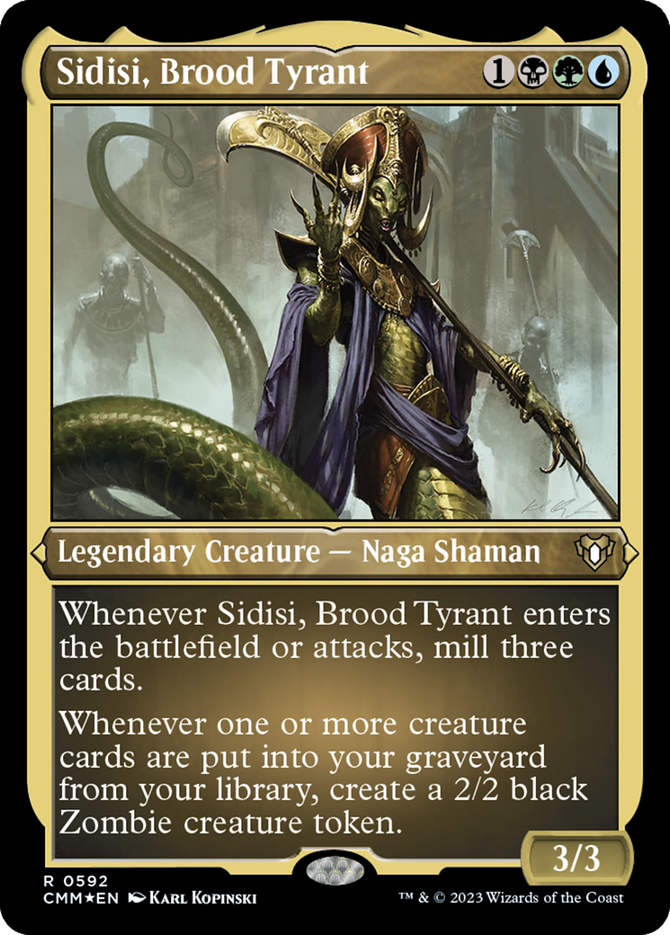 Sidisi, Brood Tyrant (Foil Etched) [Commander Masters] - Trinity Hobby