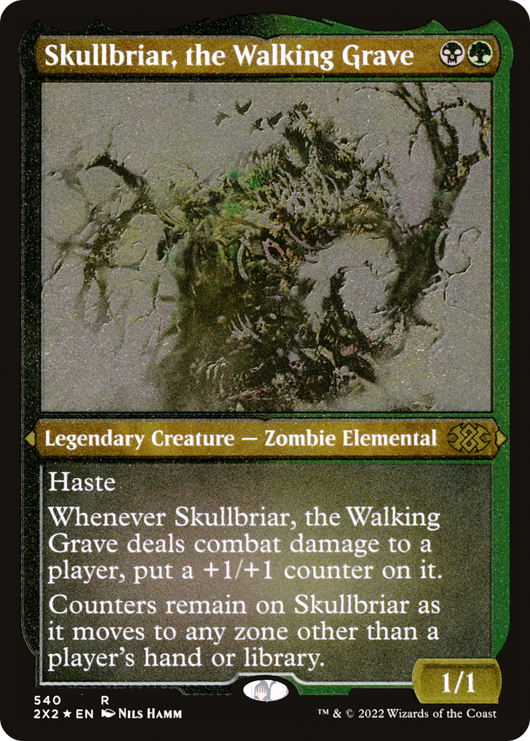 Skullbriar, the Walking Grave (Foil Etched)  [Foil]  (2X2-540) - [Double Masters 2022] - Trinity Hobby