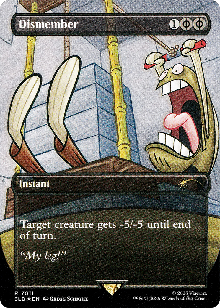 Dismember (7011) (Rainbow Foil) (SLD-7011) - [Secret Lair Drop Series] Foil