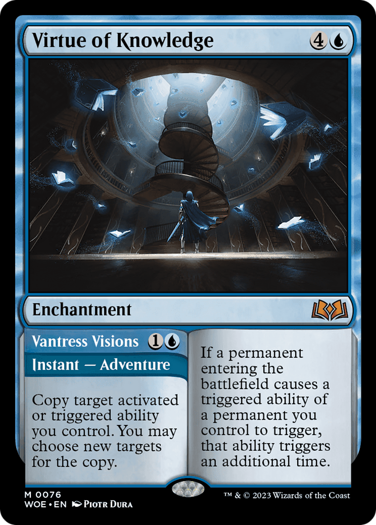 Virtue of Knowledge // Vantress Visions [Wilds of Eldraine] - Trinity Hobby