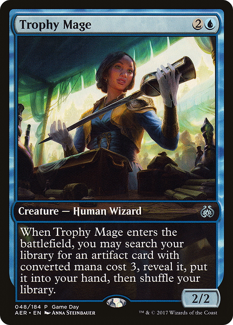 Trophy Mage (Game Day) [Aether Revolt Promos] - Trinity Hobby