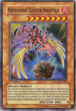 Phoenixian Cluster Amaryllis [RGBT-EN006] Super Rare - Trinity Hobby