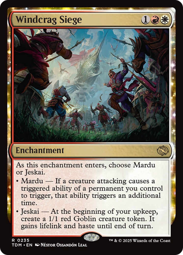 Windcrag Siege  (TDM-235) - [Tarkir: Dragonstorm]: (enchantment) - Trinity Hobby