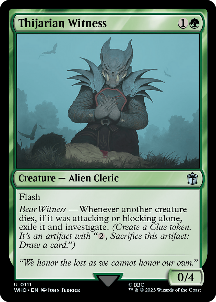 Thijarian Witness [Doctor Who] - Trinity Hobby