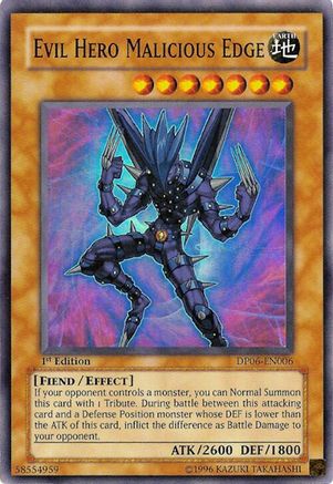 Evil Hero Malicious Edge [DP06-EN006] Super Rare - Trinity Hobby