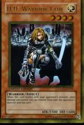 D.D. Warrior Lady [GLD1-EN015] Gold Rare - Trinity Hobby