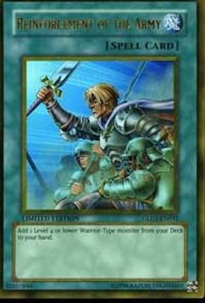 Reinforcement of the Army [GLD1-EN032] Gold Rare - Trinity Hobby