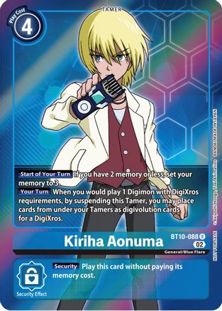 Kiriha Aonuma [BT10-088] (Box Topper) [Xros Encounter] - Trinity Hobby