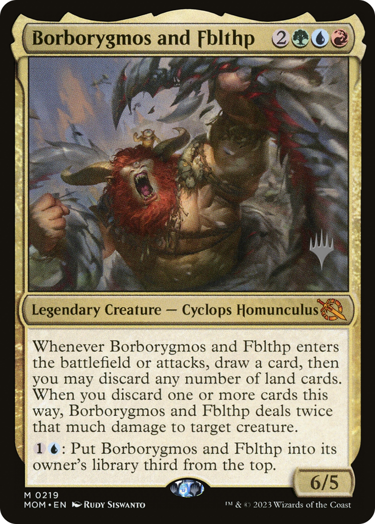Borborygmos and Fblthp (Promo Pack) [March of the Machine Promos] - Trinity Hobby
