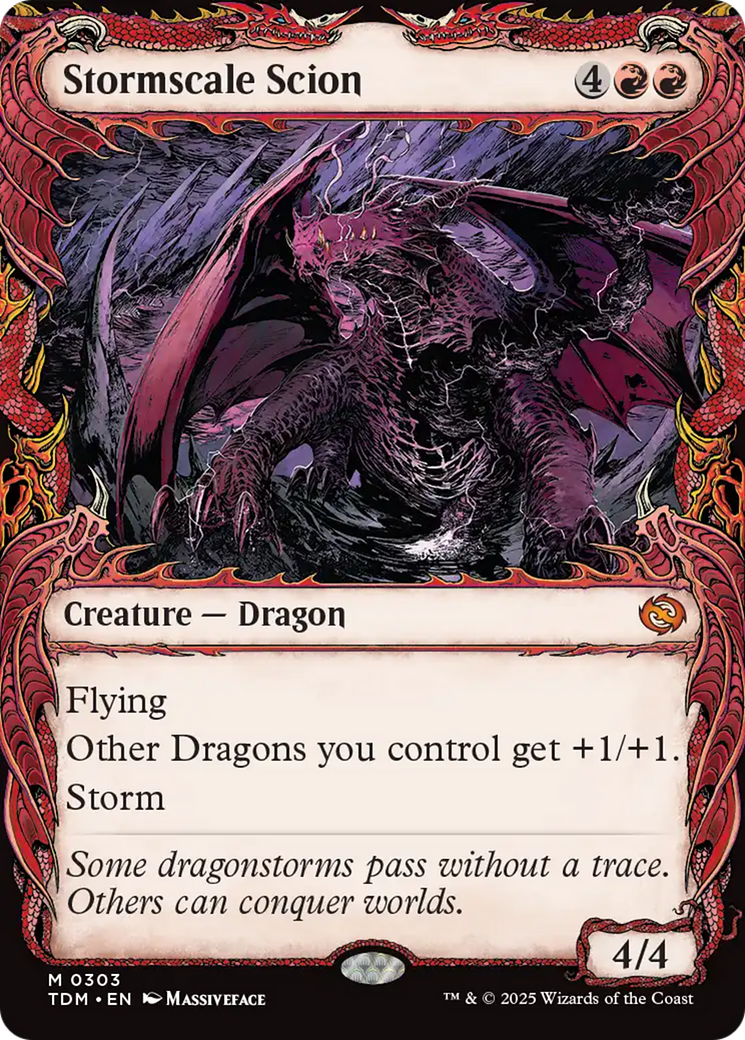Stormscale Scion  (TDM-303) - [Tarkir: Dragonstorm]: (Showcase) - Trinity Hobby
