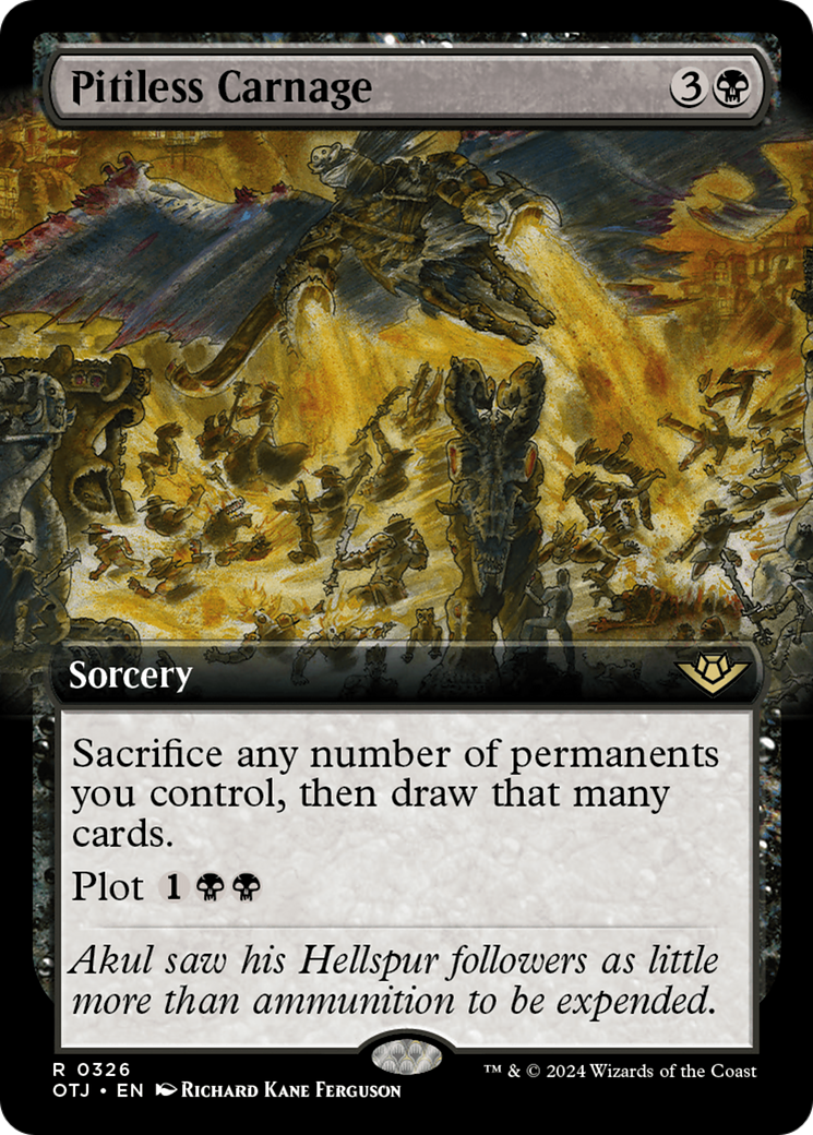 Pitiless Carnage (Extended Art) [Outlaws of Thunder Junction] - Trinity Hobby