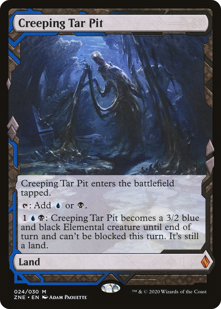 Creeping Tar Pit (Expeditions) [Zendikar Rising Expeditions] - Trinity Hobby