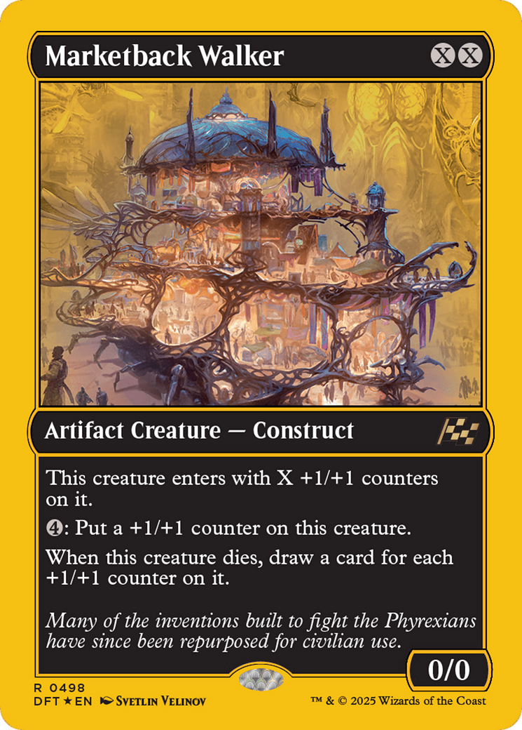 Marketback Walker (First-Place Foil) [Aetherdrift] - Trinity Hobby