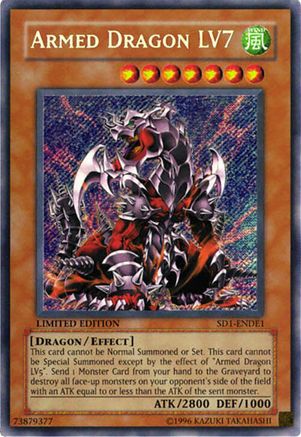 Armed Dragon Lv7 [SD1-ENDE1] Secret Rare - Trinity Hobby