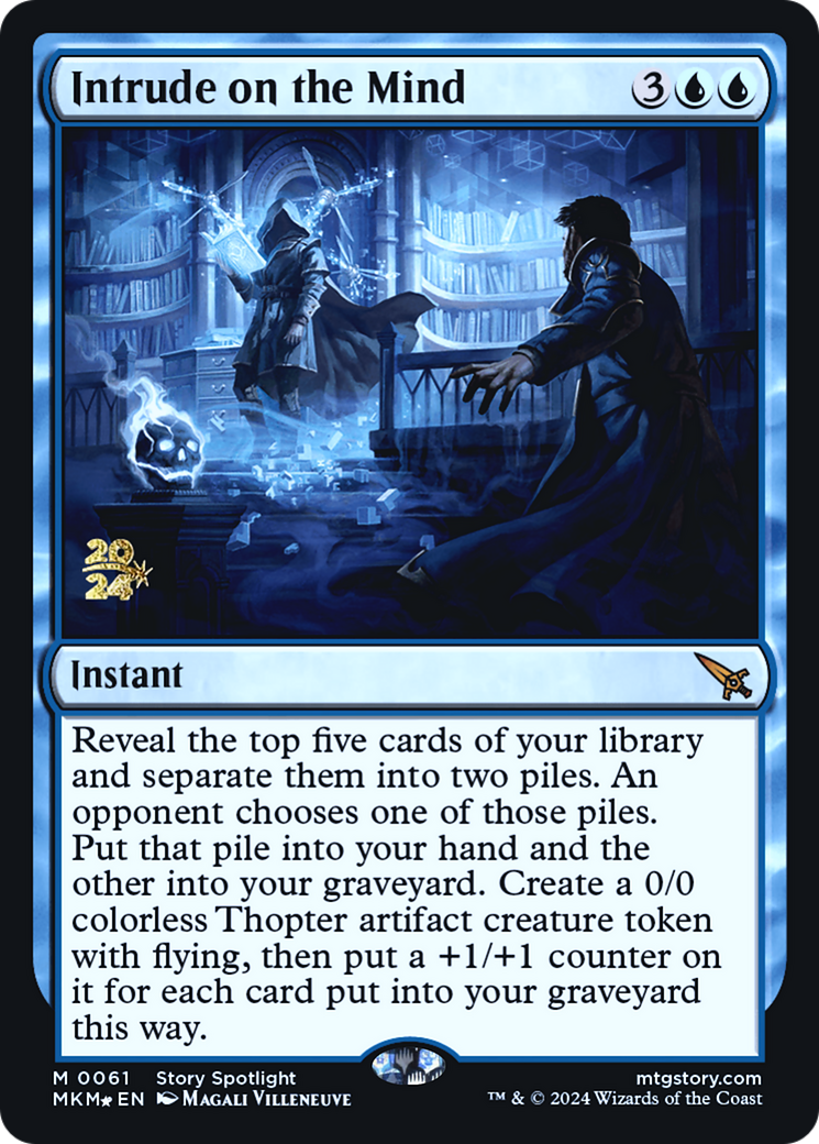 Intrude on the Mind [Murders at Karlov Manor Prerelease Promos] - Trinity Hobby