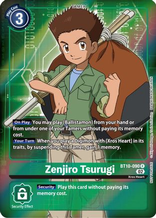 Zenjiro Tsurugi [BT10-090] (Box Topper) [Xros Encounter] - Trinity Hobby