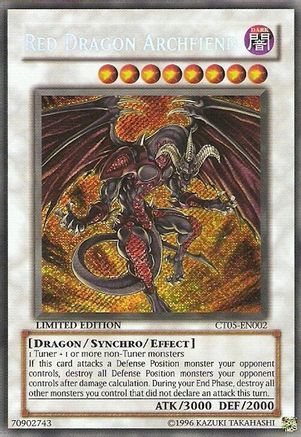 Red Dragon Archfiend [CT05-EN002] Secret Rare - Trinity Hobby