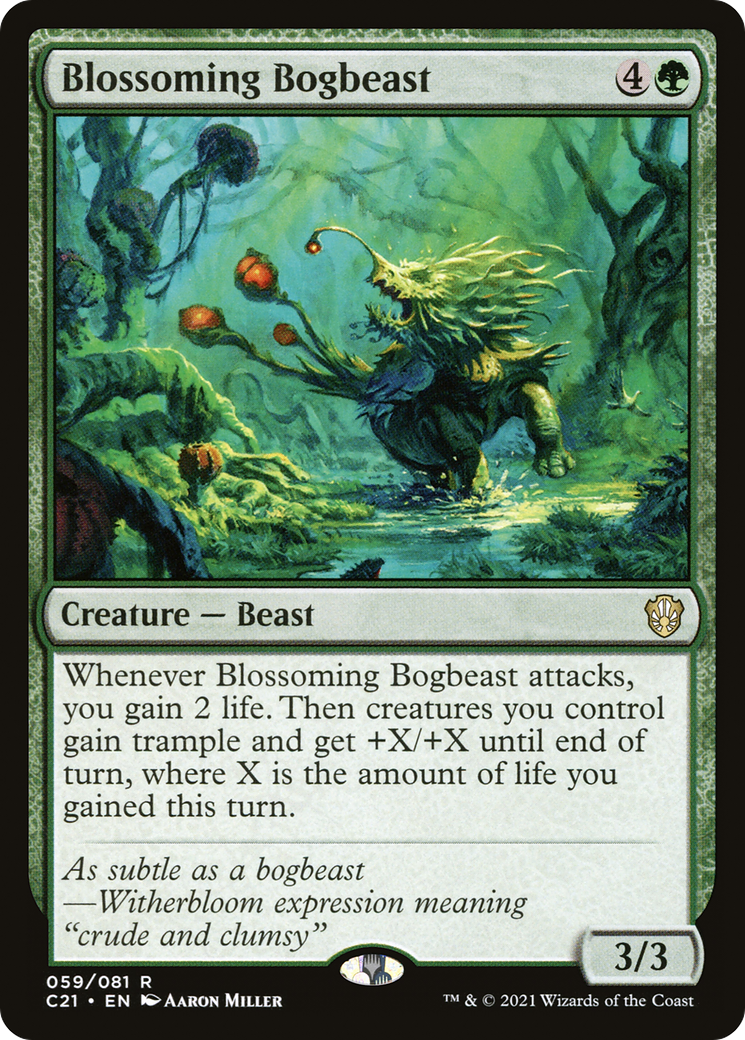 Blossoming Bogbeast [Commander 2021] - Trinity Hobby