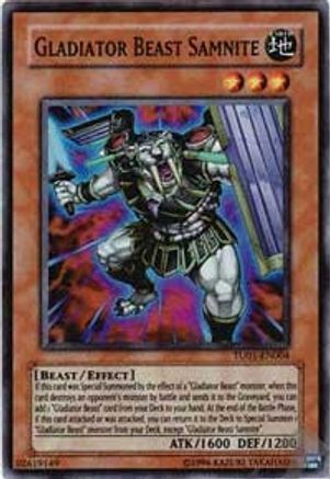 Gladiator Beast Samnite [TU01-EN004] Super Rare - Trinity Hobby