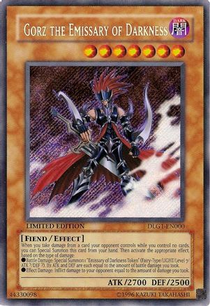 Gorz the Emissary of Darkness [DLG1-EN000] Secret Rare - Trinity Hobby