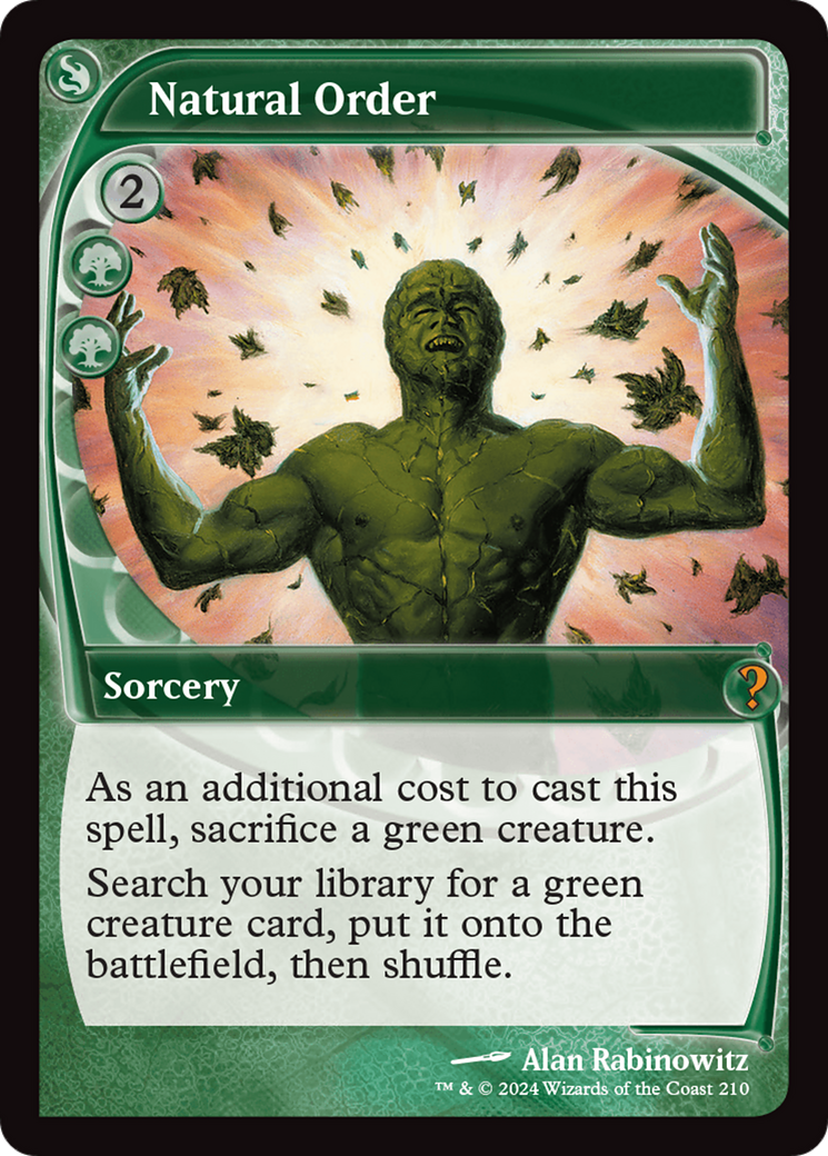 Natural Order (Future Sight) [Mystery Booster 2] - Trinity Hobby