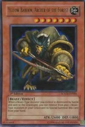 Yellow Baboon, Archer of the Forest [SOVR-EN084] Ultra Rare - Trinity Hobby