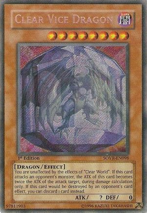 Clear Vice Dragon [SOVR-EN098] Secret Rare - Trinity Hobby