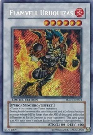 Flamvell Uruquizas [HA01-EN024] Secret Rare - Trinity Hobby