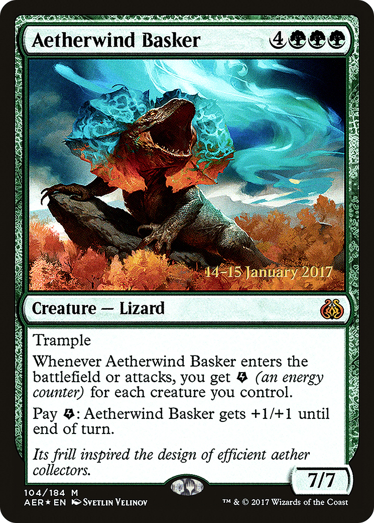 Aetherwind Basker [Aether Revolt Prerelease Promos] - Trinity Hobby