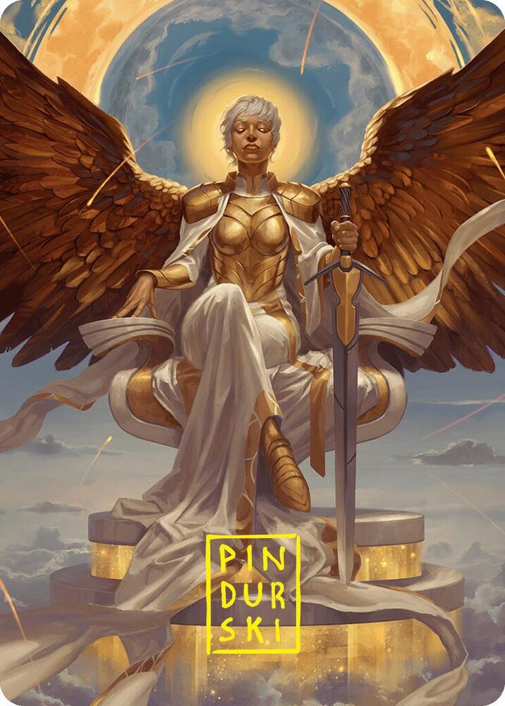 Herald of Eternal Dawn Art Card (27/54) (Gold-Stamped Signature) [Foundations] - Trinity Hobby