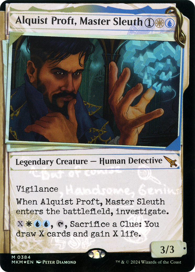 Alquist Proft, Master Sleuth (Showcase) (Invisible Ink) [Murders at Karlov Manor] - Trinity Hobby