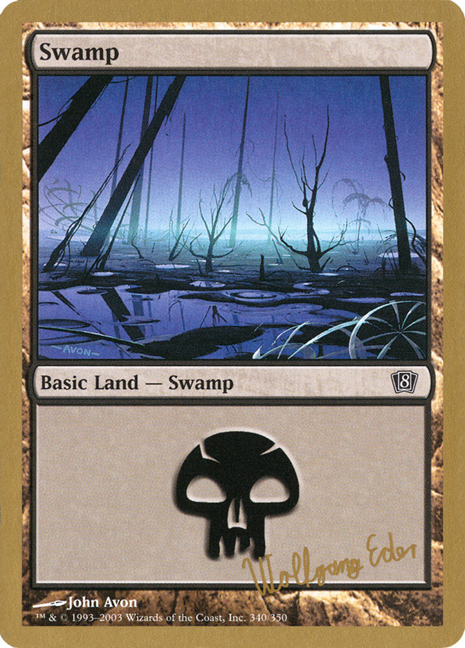 Swamp (we340) (Wolfgang Eder) [World Championship Decks 2003] - Trinity Hobby