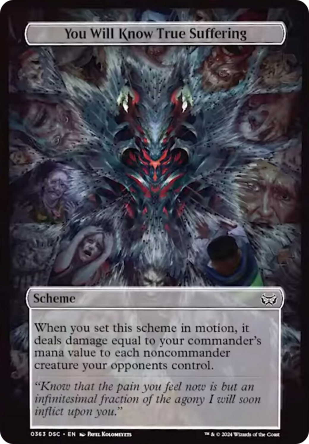 You Will Know True Suffering (Full Art) [Duskmourn: Archenemy] - Trinity Hobby