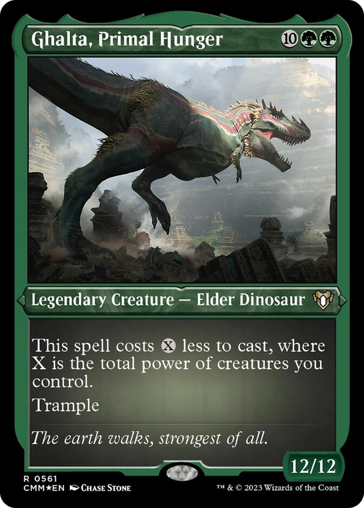 Ghalta, Primal Hunger (Foil Etched) [Commander Masters] - Trinity Hobby