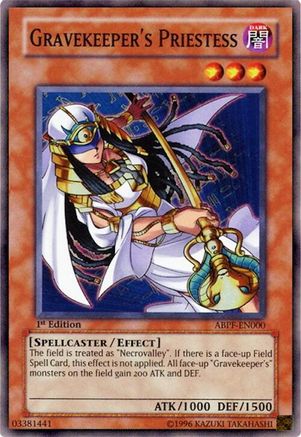 Gravekeeper's Priestess [ABPF-EN000] Super Rare - Trinity Hobby