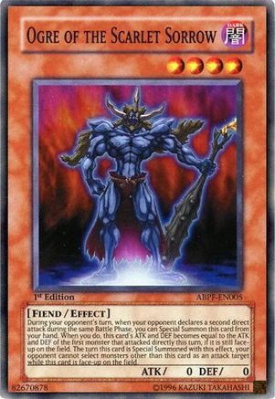 Ogre of the Scarlet Sorrow [ABPF-EN005] Super Rare - Trinity Hobby