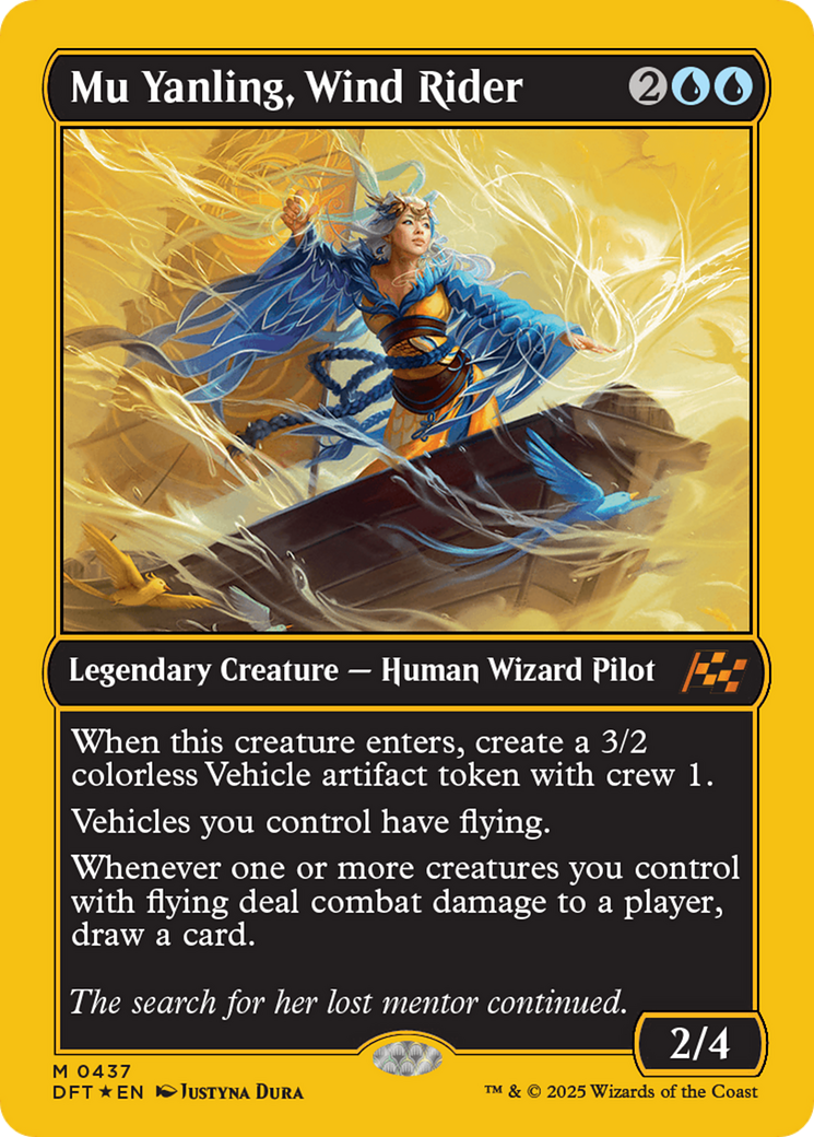 Mu Yanling, Wind Rider (First-Place Foil) [Aetherdrift] - Trinity Hobby