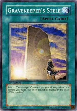 Gravekeeper's Stele [ABPF-EN056] Common - Trinity Hobby