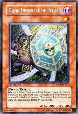 Djinn Disserere of Rituals [ABPF-EN087] Secret Rare - Trinity Hobby