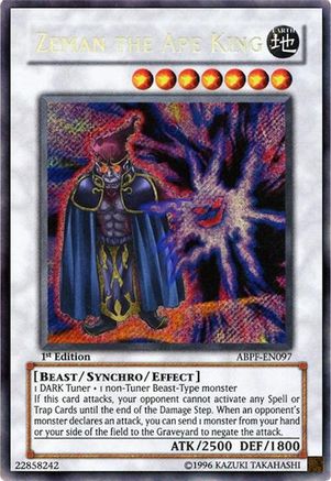 Zeman the Ape King [ABPF-EN097] Secret Rare - Trinity Hobby