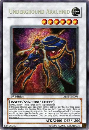 Underground Arachnid [ABPF-EN096] Secret Rare - Trinity Hobby