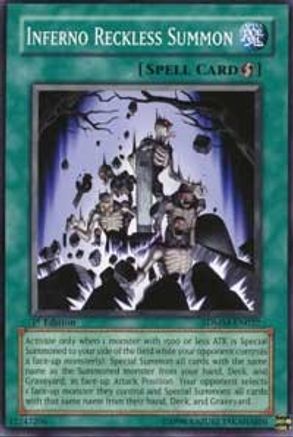 Inferno Reckless Summon [SDMM-EN027] Common - Trinity Hobby