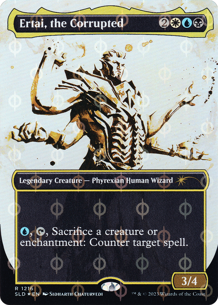 Ertai, the Corrupted (Borderless Ichor Step-and-Compleat Foil) [Secret Lair Drop Series] - Trinity Hobby