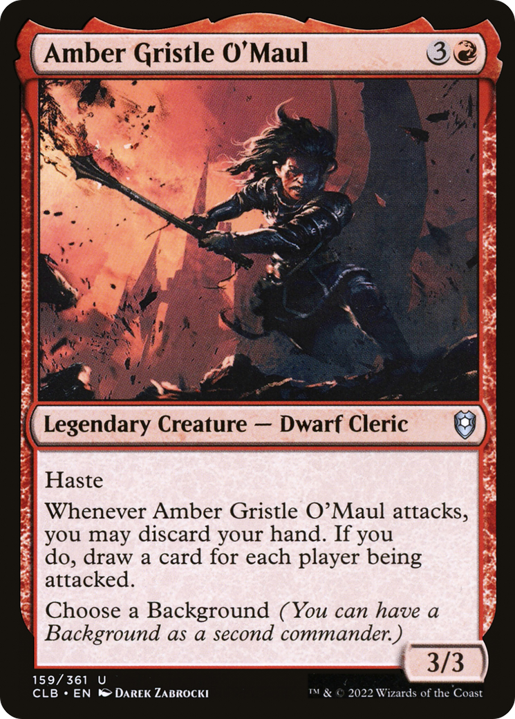 Amber Gristle O'Maul [Commander Legends: Battle for Baldur's Gate] - Trinity Hobby