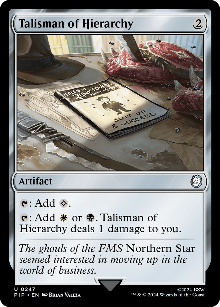 Talisman of Hierarchy [Fallout] - Trinity Hobby